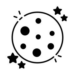 An icon design of full moon  © Rabiya