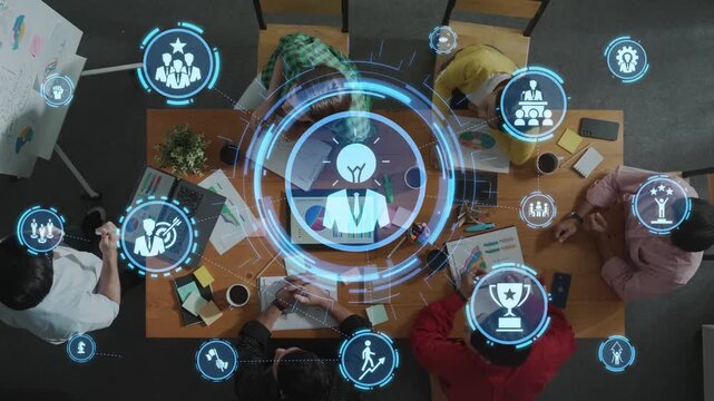 Leadership icons symbolize teamwork, vision, and decision-making. Leadership guides business, leadership inFunnels growth, and leadership supports management success. Funnel