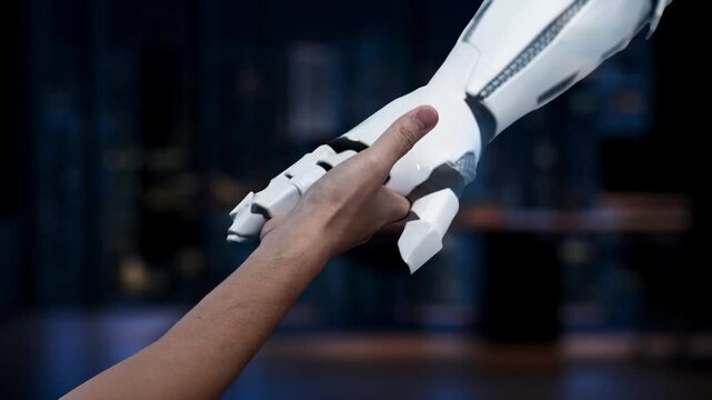 A hand reaches towards an advanced AI learning interface displaying various technology icons, symbolizing innovation and the future of digital transformation. Synapse