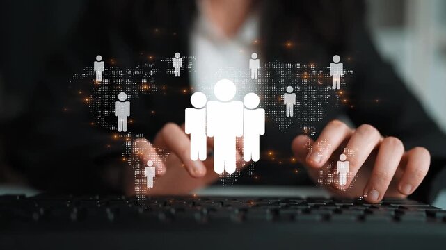 Global human network and workforce distribution highlight human, network, and global presence through digital connection and team coordination Marrow