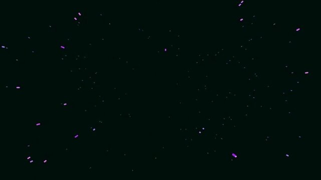 Abstract dark background with glowing particles floating in space