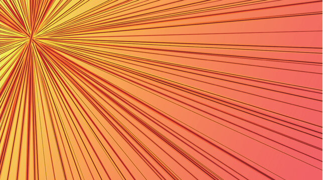 Vibrant Abstract Background with Radial Sunburst Lines