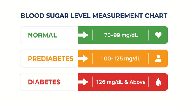Blood Sugar Level Measurement Chart Normal Prediabetes Diabetes
