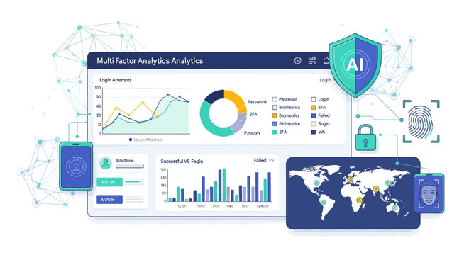 Multi Factor Authentication Analytics Dashboard for Cyber Security