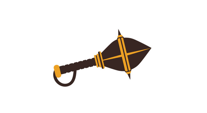 Ancient Medieval Gada Mace Weapon Illustration