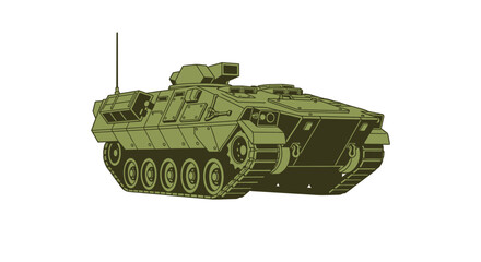 Military Tank Vehicle Armored Combat. © Andi