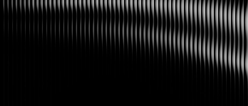 Abstract monochrome background featuring vertical wavy lines creating dynamic fluid motion patterns with soft gradients and high contrast lighting for modern minimalist digital design