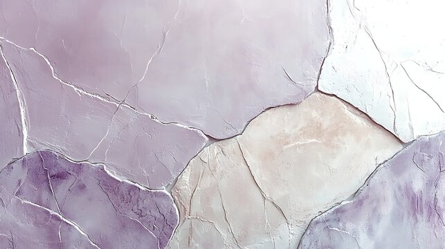 Cracked and weathered pastel-colored wall with peeling paint and textured surface, abstract background for design and art projects