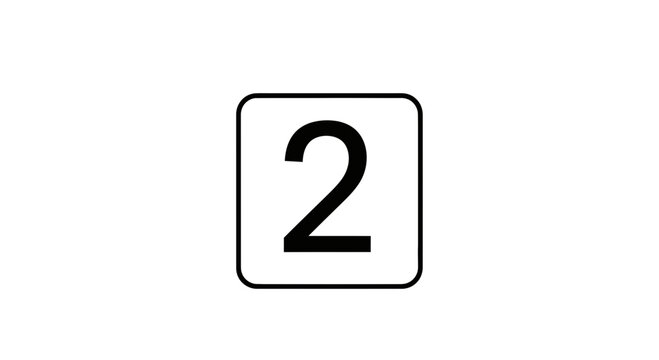 Number Two in a Square Box.