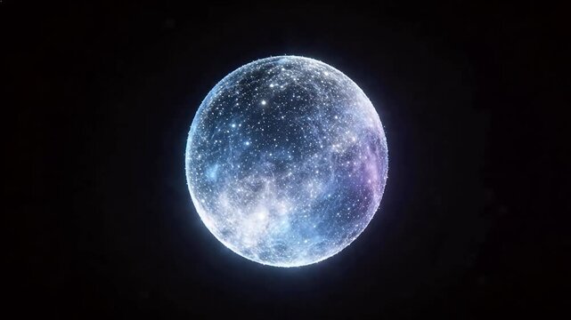 Starry celestial sphere in space