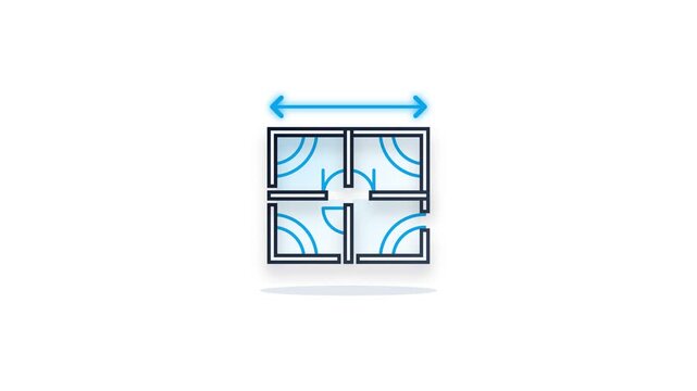 Architectural Floor Plan and Interactive Room Measurement Loop