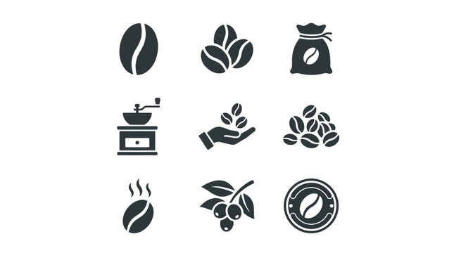 Coffee Beans and Coffee Related Objects.