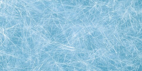 Obraz premium Light Blue Consistent Background Intricate Web Of Fine White Lines Random Ice Scuff Marks Abstract Texture