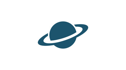 Saturn Planet Icon Graphic Design. © Bilal