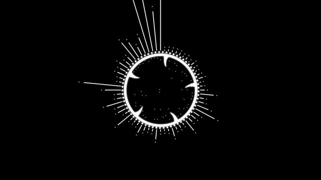 Circular interface audio voice music sound spectrum equalizer footage, audio waves or sound frequency in Tech, 4k video