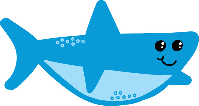 cartoon shark vector illustration