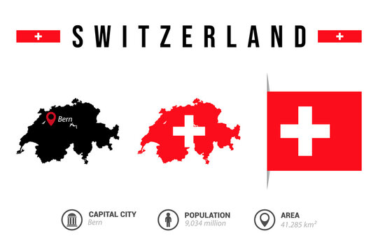 A diverse set of Switzerland maps