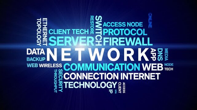 Network animated word cloud-gross domestic product animation tag kinetic typography seamless loop.