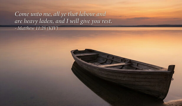 Come Unto Me All Ye That Labour and are Heavy Laden Bible Verse