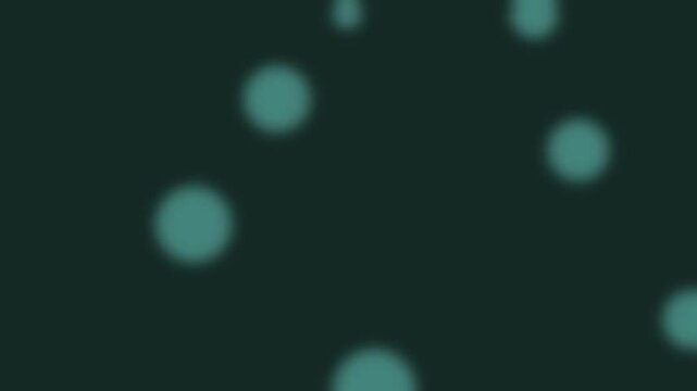 Soft focus abstract teal bokeh lights on dark background for modern design elements