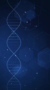 Dna Helix Background Animation for Biotech and Scientific Presentations
