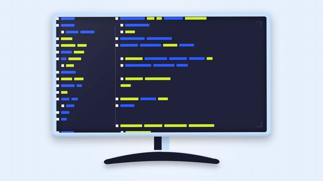 Programming Code Development on Desktop Screen Animation for Software Coding