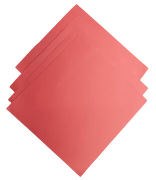 Red pentagon shape icon on plain background vector