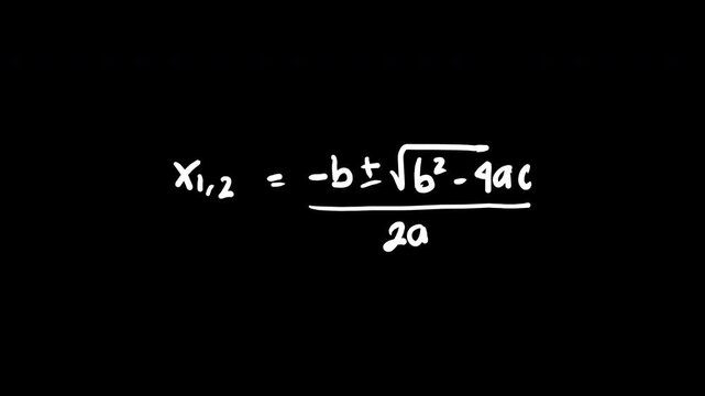 Math and physics Equations Stop Motion Collage style Animation. Handwritten Mathematical Formulas Slideshow. Frame by frame Sequence effect.