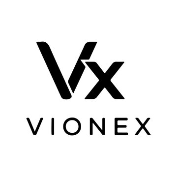 Modern Vx lettermark logo concept for Vionex corporate identity Vector illustration