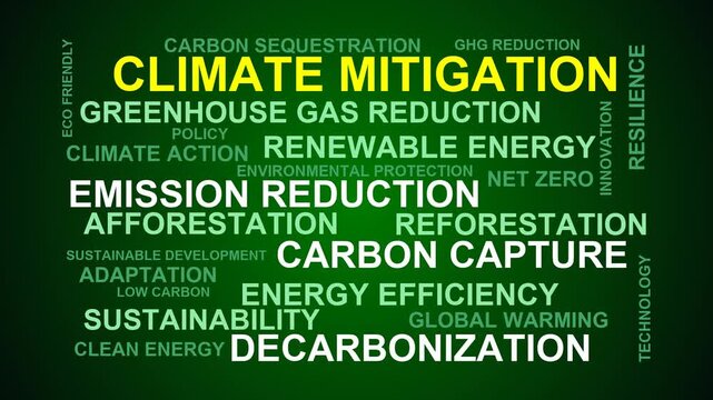 Climate Mitigation Word Cloud