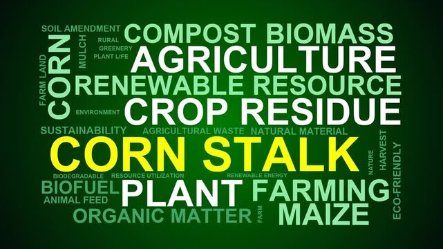 Corn Stalk Word Cloud