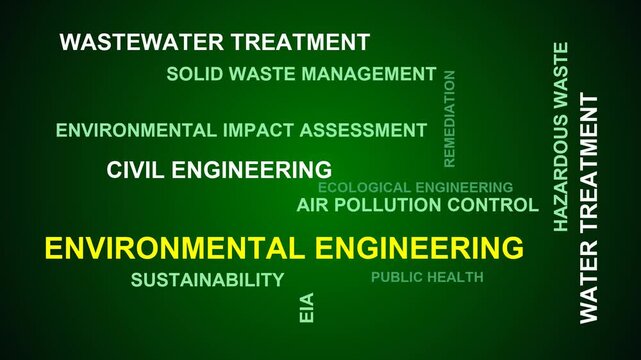 Environmental Engineering Word Cloud