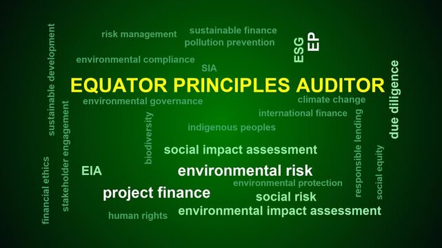 Equator Principles Auditor Word Cloud