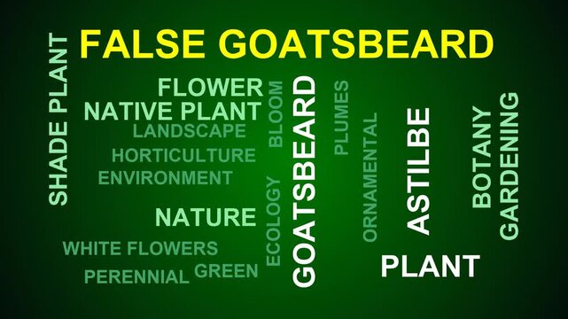 False Goatsbeard Word Cloud