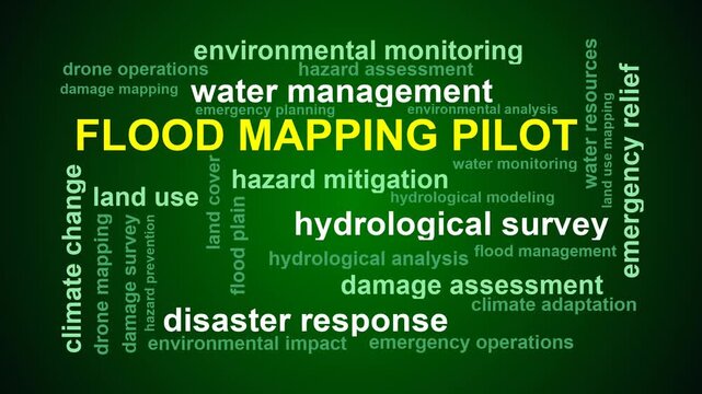 Flood Mapping Pilot Word Cloud