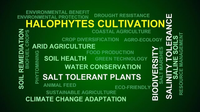 Halophytes Cultivation Word Cloud