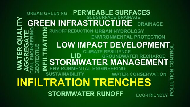 Infiltration Trenches Word Cloud