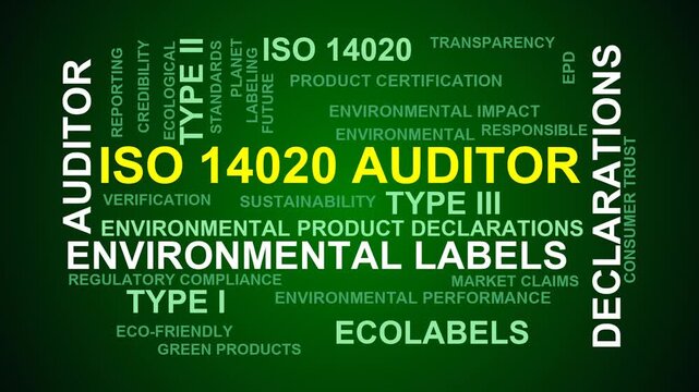 Iso 14020 Auditor Word Cloud