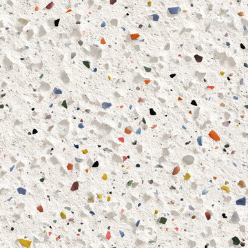 Terrazzo flooring vector seamless pattern. Classic italian type of floor in Venetian style