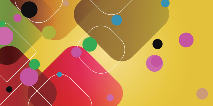 Abstract geometric background with vibrant colorful shapes