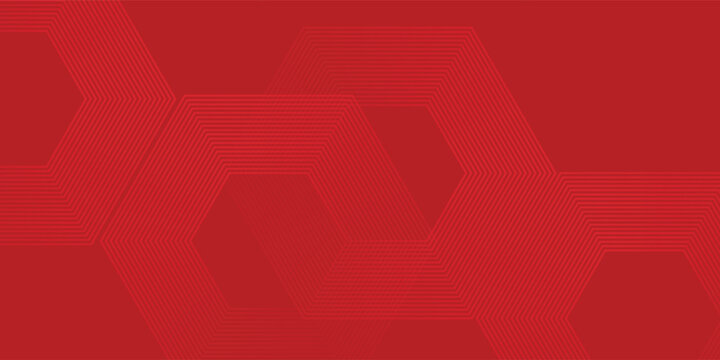 Abstract hexagon rendering of red abstract glass background simple. vector pattern tecnology eps10