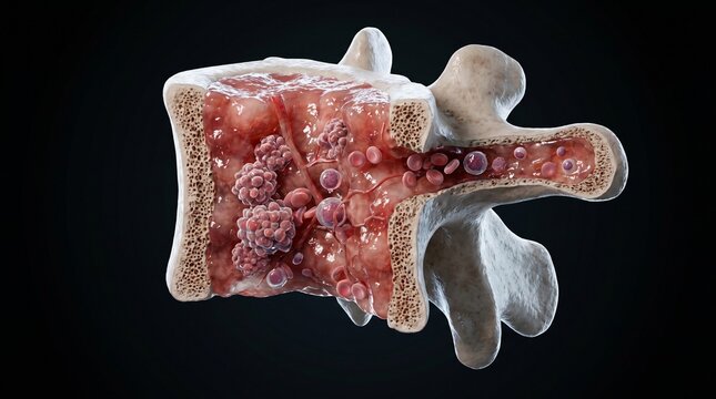 Human Bone Marrow and Femur Section Model