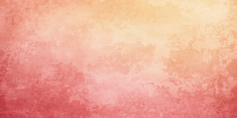 Fototapeta premium A blank vintage wallpaper pattern with an aged pink and brown grunge paper texture creates a dirty, antique parchment backdrop