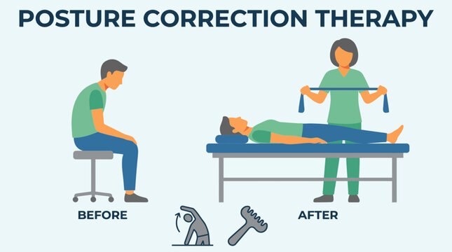 Upper Back Rounded Posture Correction Therapy