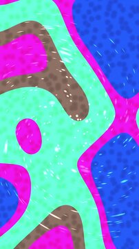 Abstract background with vibrant fluid shapes and colorful textured patterns.
