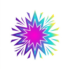 Obraz premium Vibrant abstract explosion of color and light.