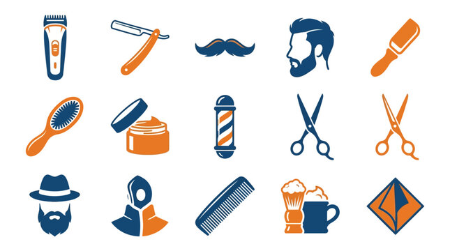 Barbershop tools and grooming essentials displayed