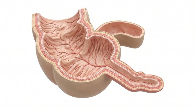 Human Appendix and Cecum Internal Anatomical Model