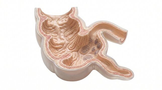Human Appendix and Cecum Internal Anatomical Model