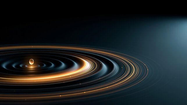 Small Drop Creating Big Ripple Effect with Copy Space